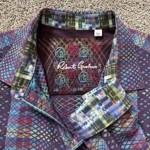 ROBERT GRAHAM Albert Finney Multicolor Flip Cuff Colorful Shirt Men’s Size 2XL
